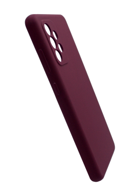 Силиконовый чехол Fibra для Samsung A52 marsala Full Camera