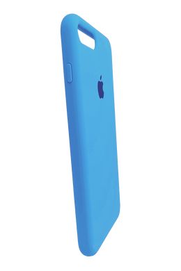Силиконовый чехол Full Cover для iPhone 7+/8+ blue(cornflower)