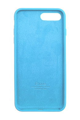 Силиконовый чехол Full Cover для iPhone 7+/8+ blue(cornflower)