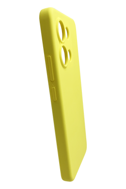 Силиконовый чехол Softy для Xiaomi Redmi Note 13 4G yellow Full Camera с микрофиброй