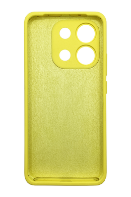 Силиконовый чехол Softy для Xiaomi Redmi Note 13 4G yellow Full Camera с микрофиброй