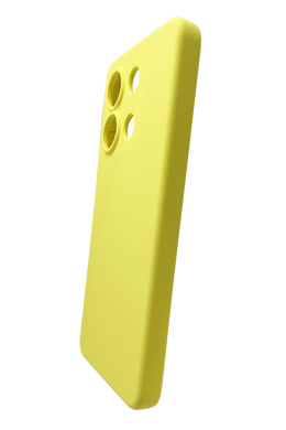 Силиконовый чехол Softy для Xiaomi Redmi Note 13 4G yellow Full Camera с микрофиброй