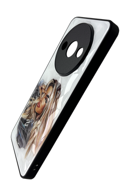 TPU+PC чехол Prisma Ladies для Xiaomi Redmi A3/A3x girl in a hoodie Full Camera