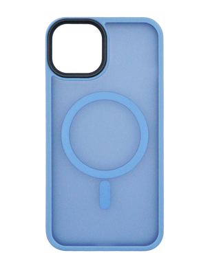 Чохол TPU+PC Metal Buttons with MagSafe Colorful для iPhone 13 blue