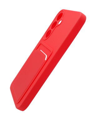 Силиконовый чехол WAVE Colorful Pocket для Samsung A35 red Full Camera