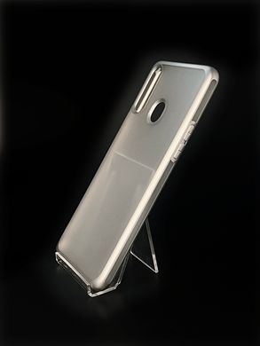 Чехол 2 в 1 Matte для Samsung A20S 2.0mm 2-Line silver