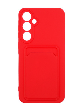 Силиконовый чехол WAVE Colorful Pocket для Samsung A35 red Full Camera