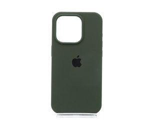 Силіконовий чохол Full Cover для iPhone 15 Pro cyprus green