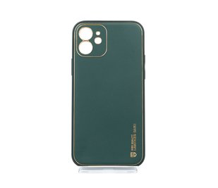 Чохол шкіра Xshield для iPhone 12 army green