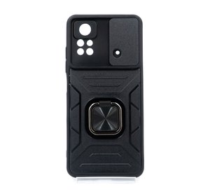 Чохол Camshield Flash Ring for Magnet для Xiaomi Poco X4 Pro 5G black протиуд. шторка/захист кам