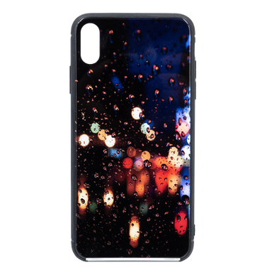 Накладка Glass Case для iPhone XSMax дождь