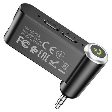 Автомобільний Bluetooth адаптер Hoco E58 black