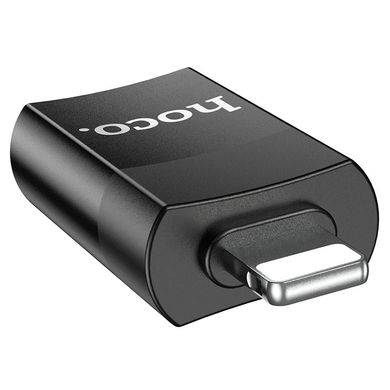 Перехідник Hoco UA17 USB to Ligntning USB2.0 OTG adapter black