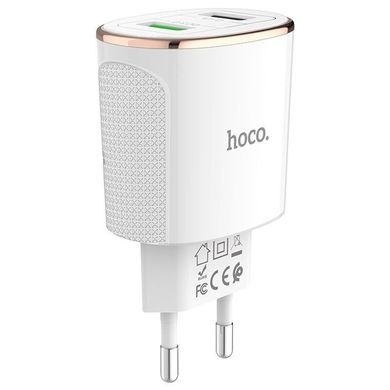 Сетевой блок питания HOCO C60A Prestige QC3.0 2USB/3.4A (EU) white