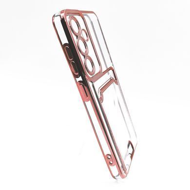 Силіконовий чохол WAVE Metal Pocket для Samsung S24 pink Full Camera
