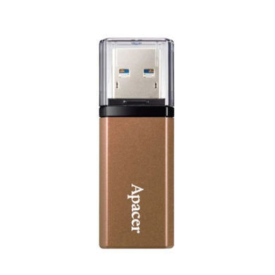USB флэш накопитель Apacer AH25C 64GB Bronze Brown USB 3.2 (AP64GAH25CJ-1)