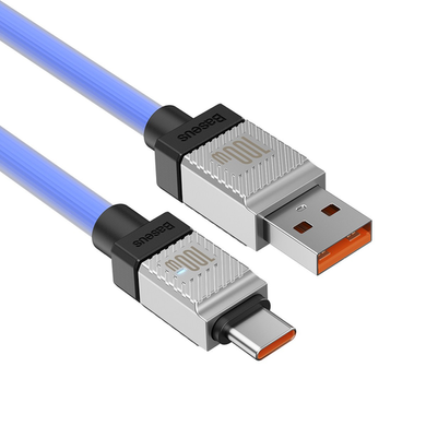 USB кабель Baseus Coolplay series Fast Charging Cable Type-C 100W 1m blue CAKW000603