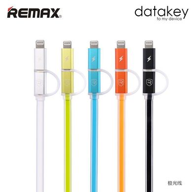 USB кабель Remax Avrora Combo ( IPhone+micro) colour