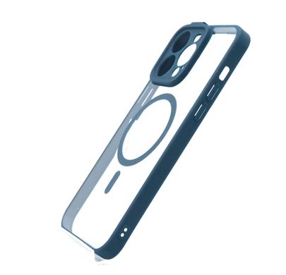Чохол Baseus Frame Series Magnetic Case+Glass 0.22mm для iPhone 14 Pro Max dark blue Full Camera