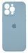 Силіконовий чохол Full Cover для iPhone 15 Pro Max light blue Full Camera