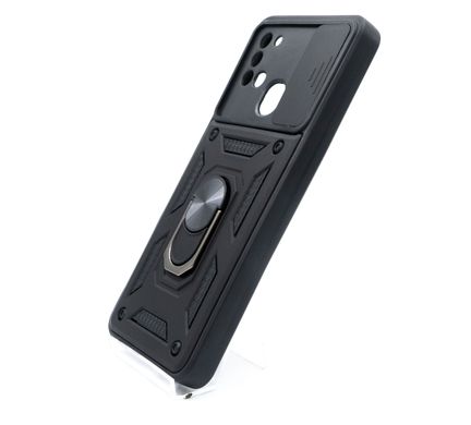 Чохол Camshield Serge Ring for Magnet для Samsung A21S black протиударний шторка/захист камери