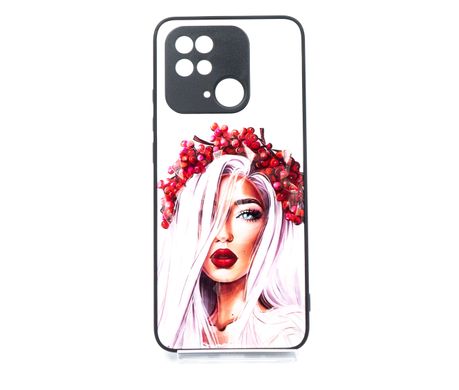 TPU+PC чохол Prisma Ladies для Xiaomi Redmi 10C/Poco C40 Ukrainian girl Full Camera