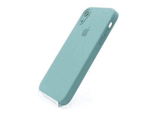 Силіконовий чохол Full Cover Square для iPhone XR pine green Camera Protective