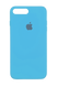 Силиконовый чехол Full Cover для iPhone 7+/8+ blue(cornflower)