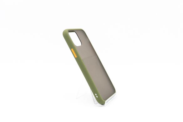 Чохол 2 в 1 Matte Color для iPhone 11 Pro green/orange (TPU)