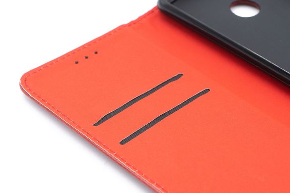 Чохол книжка Black TPU Magnet для Xiaomi Redmi 6A red