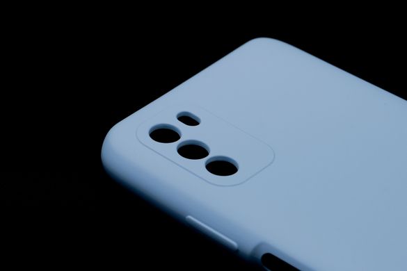 Силиконовый чехол Full Cover SP для Xiaomi Poco M3 mist blue