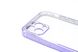 Силіконовий чохол Сlear для iPhone 12 Pro violet Full Camera з глянсовою окантовкою