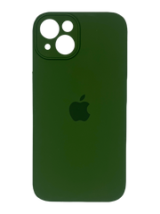 Силіконовий чохол Full Cover для iPhone 13 dark green Full Camera