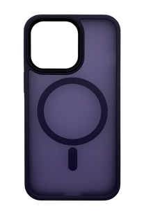 Чехол Fibra Metal Buttons with MagSafe для iPhone 14 Pro Max deep purple