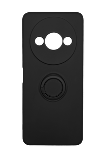 Чехол (TPU) Candy Ring для Xiaomi Redmi A3 black Full Camera