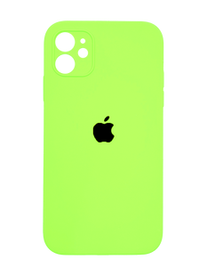 Силіконовий чохол Full Cover для iPhone 11 neon green Full Camera