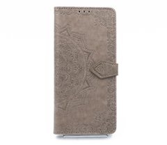 Чехол книжка кожа Art case с визитницей для Xiaomi Mi 11 Lite grey