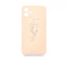 Накладка Wave Minimal Art Case для iPhone 12 (TPU) pink sand/human