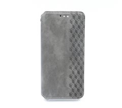 Чохол-книжка шкіра для Xiaomi Redmi Note 12 Pro 5G/Poco X5 Pro 5G grey Getman Cubic PU