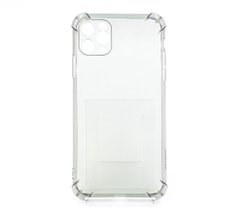 Чохол (TPU) Getman Ease logo для iPhone 11 Pro Max clear gray протиударний