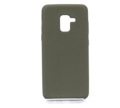Силіконовий чохол Full Cover SP для Samsung A8 2018 dark olive