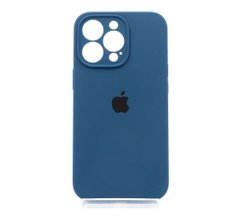Силіконовий чохол Full Cover для iPhone 13 Pro abyss blue Full Camera
