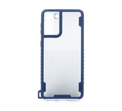 Чехол Carbon Protection Case для Samsung S21+ blue