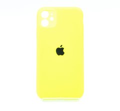 Силіконовий чохол Full Cover для iPhone 11 neon green Full Camera
