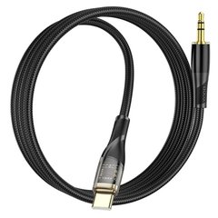 AUX кабель Hoco UPA25 (AUX 3.5 to Type-C) 1m black