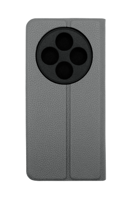 Чехол книжка FIBRA (рельеф) для Xiaomi Redmi 14C grey Full Camera