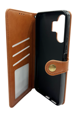 Чохол-книжка шкіра для Xiaomi Redmi 13C/Poco C65 brown Getman Gallant PU