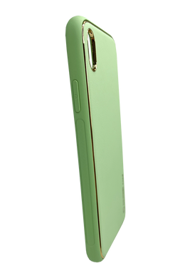 Чохол шкіра Xshield для iPhone XR pistachio
