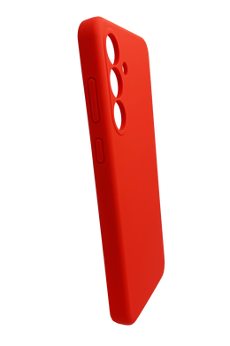 Силиконовый чехол Fibra для Samsung S24 red Full Camera