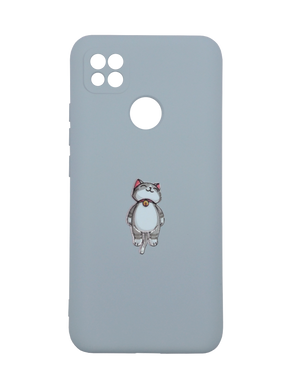 Силіконовий чохол Art для Xiaomi Redmi 9C/10A gray/cat Full Camera